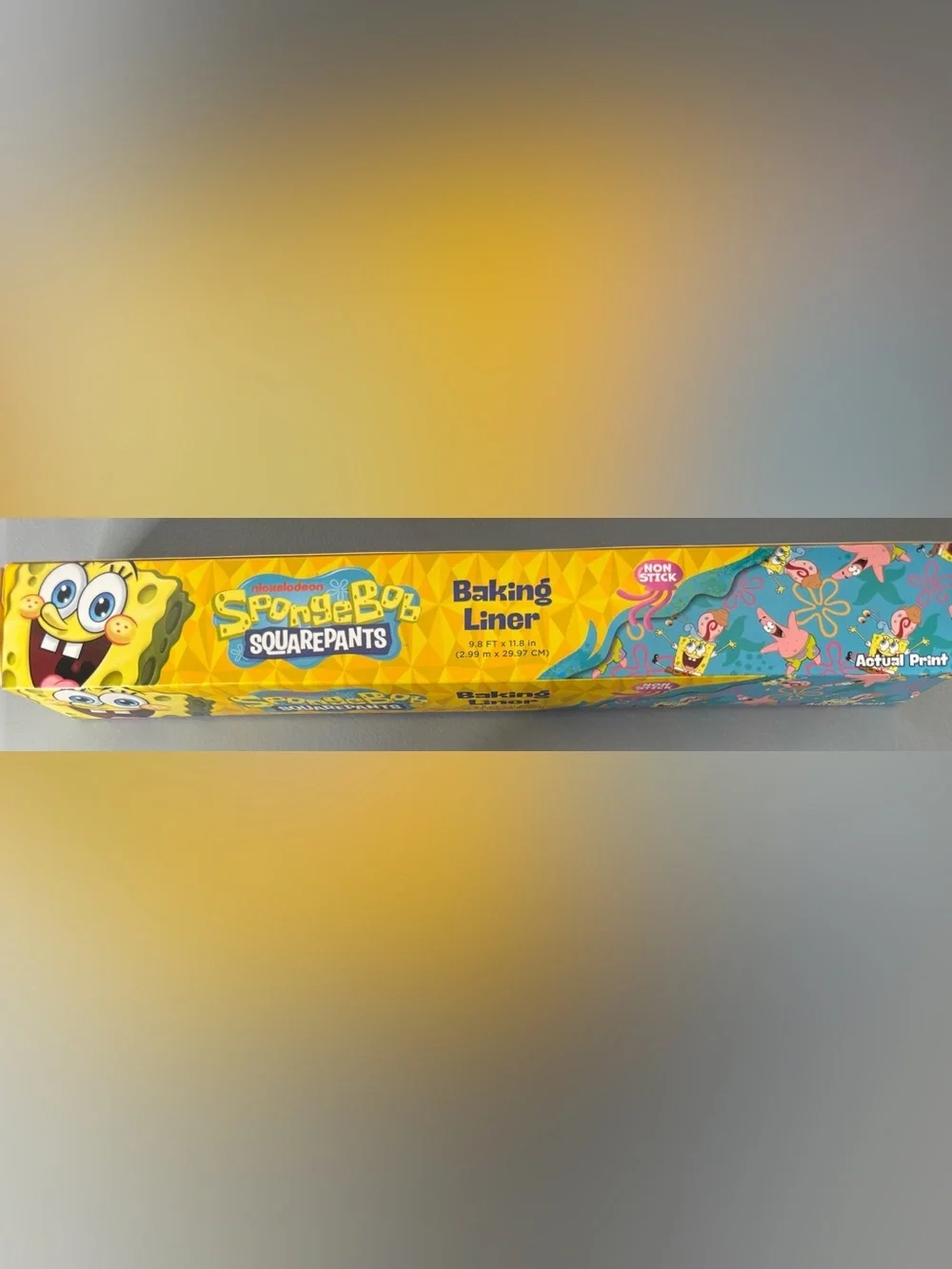 SpongeBob SquarePants Yellow & Teal Baking Liner Pack Patrick Gary snail ocean